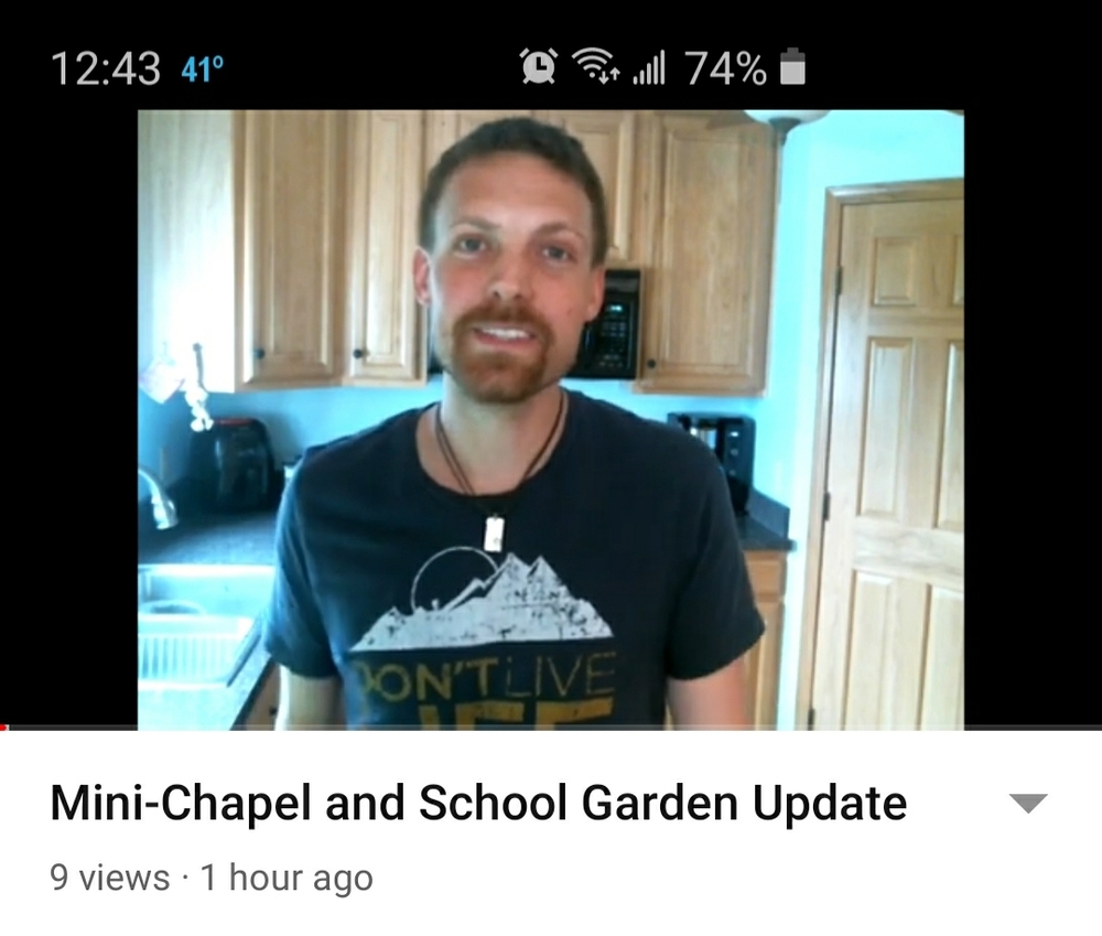 Mini Chapel and School Garden Update